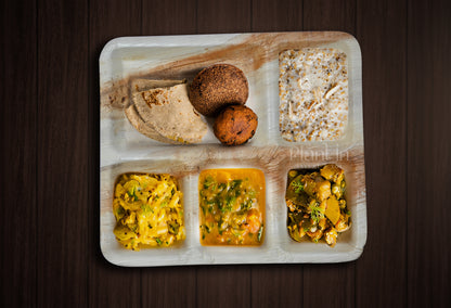 5 Compartment Areca Meal Tray