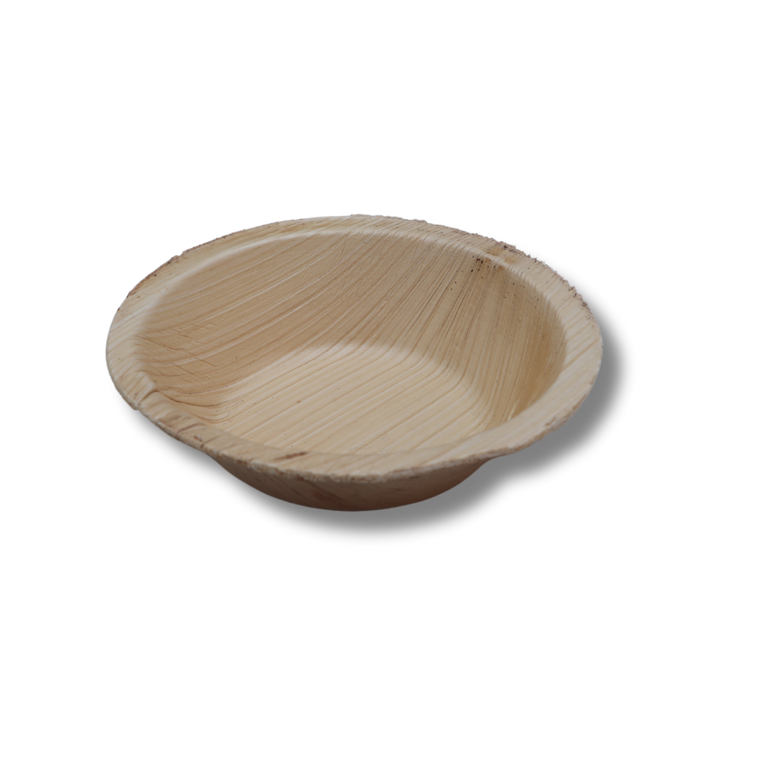 4" Round Areca bowl