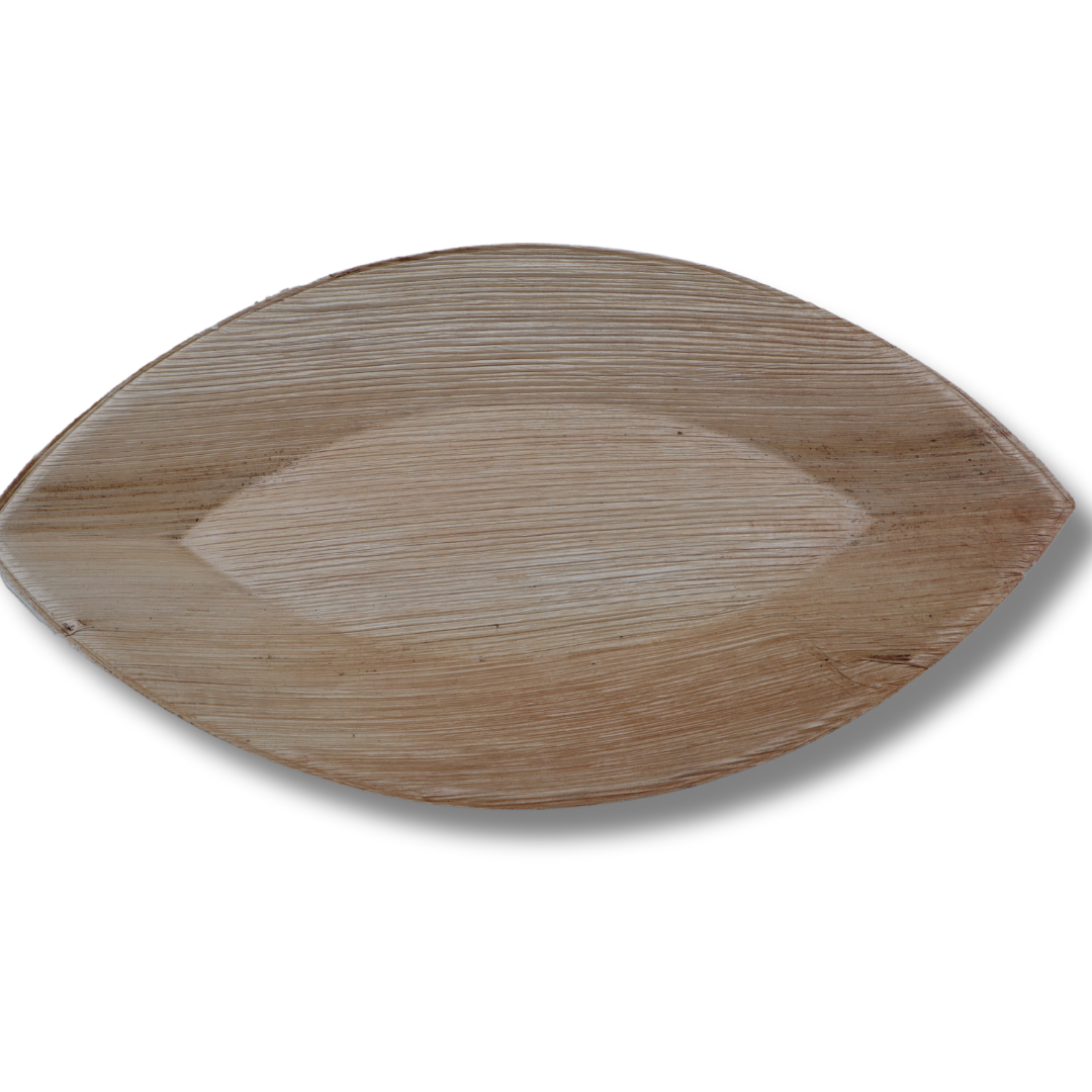 6" Areca Boat Shape Plate