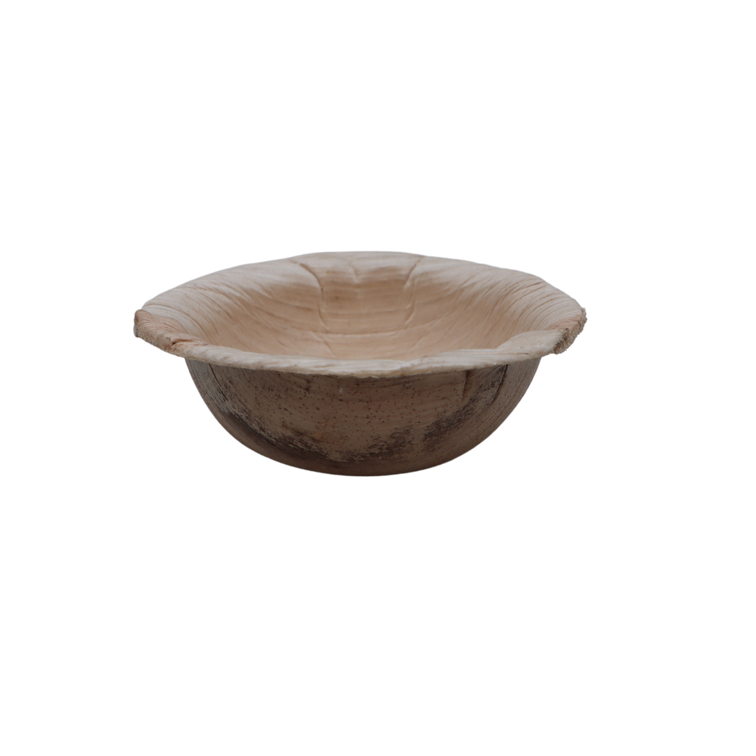 2" Round Areca Bowl