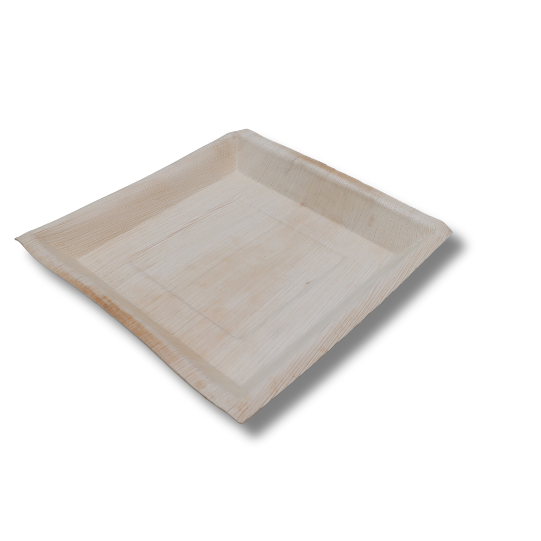 8" Square Areca Deep Plates