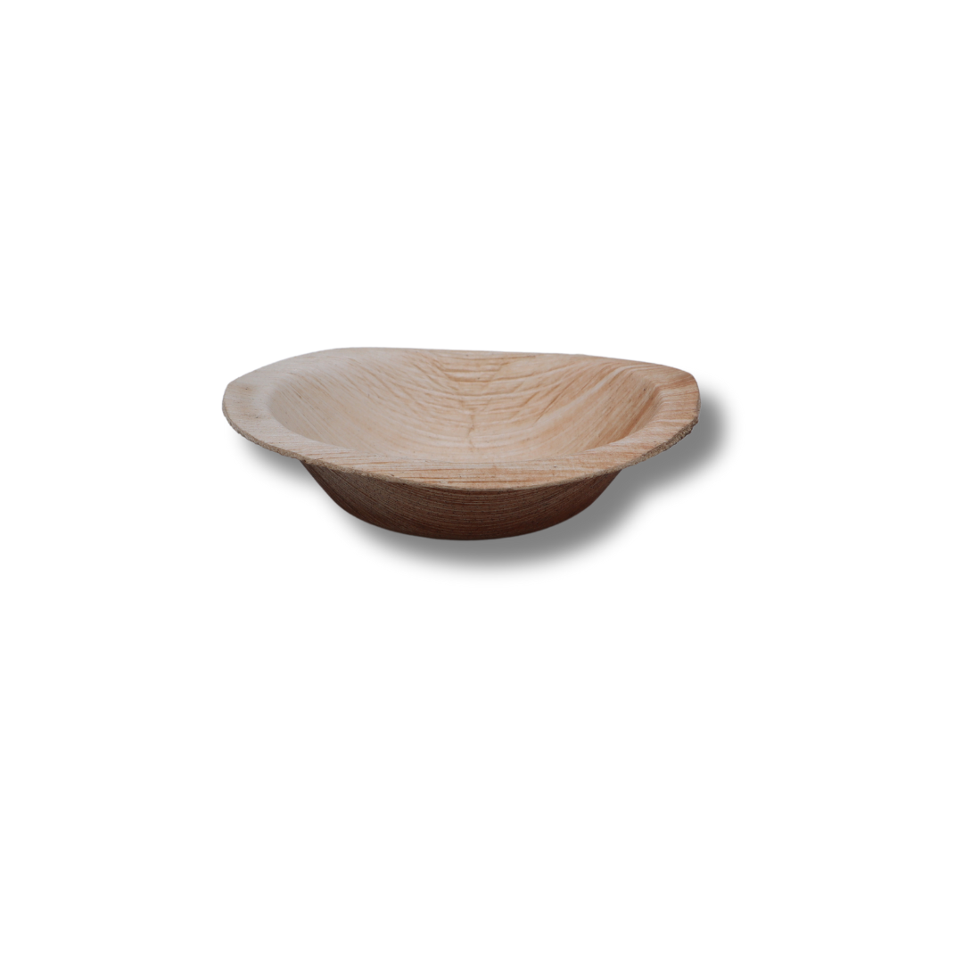 4" Round Areca bowl