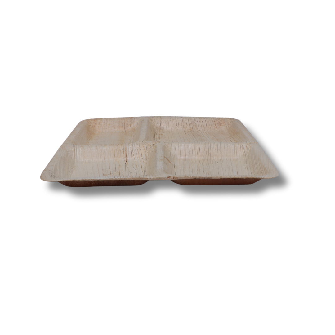 4 Compartment Square Areca plate