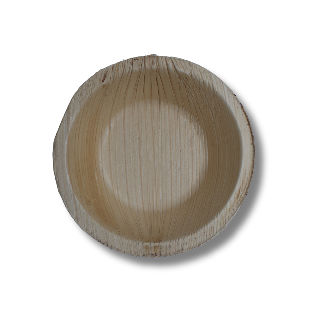 4" Round Areca bowl